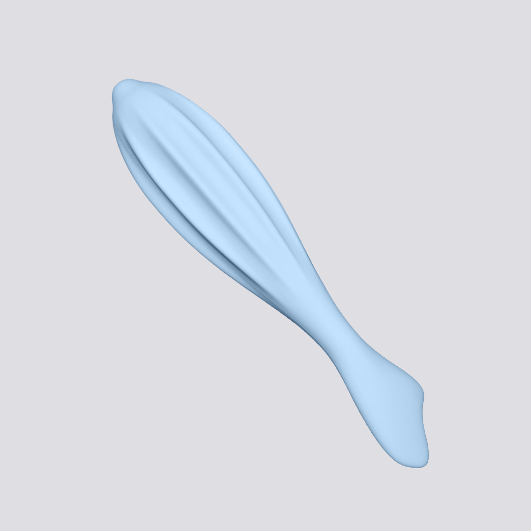 Formora Silicone Face Roller in Powder Blue – Facial massage tool to tighten skin and promote circulation.